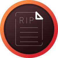 Death Certificate Creative Icon Design vector