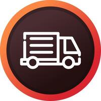 Delivery Truck Creative Icon Design vector