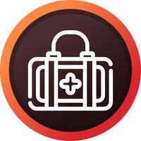 First Aid Kit Creative Icon Design vector