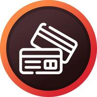 Credit Card Creative Icon Design vector