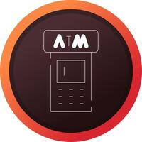 ATM Machine Creative Icon Design vector