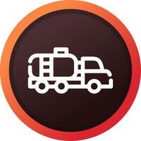 Tanker Truck Creative Icon Design vector