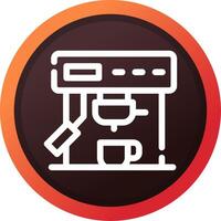 Coffee Machine Creative Icon Design vector