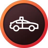 Police Car Creative Icon Design vector