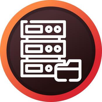 diseño de icono creativo de base de datos vector