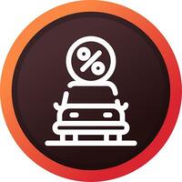 Car Loan Creative Icon Design vector