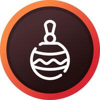 Bauble Creative Icon Design vector