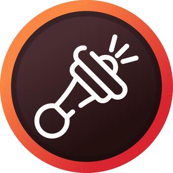 Line Brown Gradient Design vector