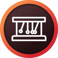 Newton Cradle Creative Icon Design vector