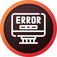 Error Creative Icon Design vector