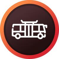 Bus Creative Icon Design vector