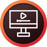 Video Creative Icon Design vector