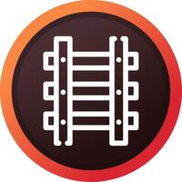 Train Tracks Creative Icon Design vector