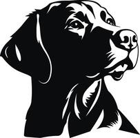 silueta Labrador perdiguero perro logo vector