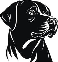 silueta Labrador perdiguero perro logo vector