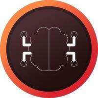 Neurons Circuit Creative Icon Design vector
