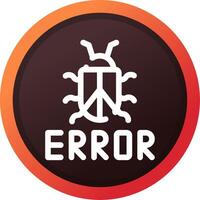 diseño de icono creativo de error vector