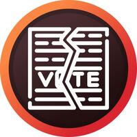 Ballot Creative Icon Design vector