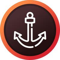 Anchor Creative Icon Design vector