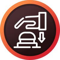 Emergency Button Creative Icon Design vector