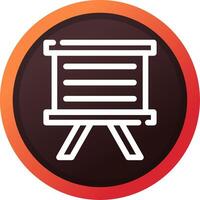 White Board Creative Icon Design vector