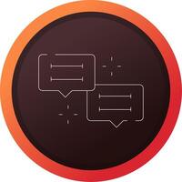 Conversation Creative Icon Design vector