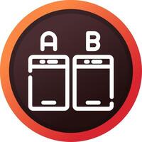 Ab Testing Creative Icon Design vector