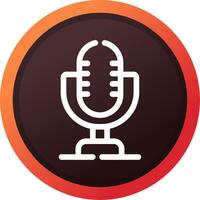 Microphone Creative Icon Design vector