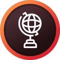 Globe Stand Creative Icon Design vector