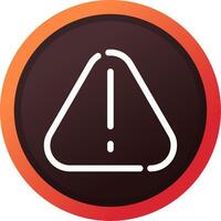 Warning Creative Icon Design vector