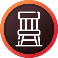 Wooden Chair Creative Icon Design vector