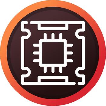 diseño de icono creativo del procesador vector