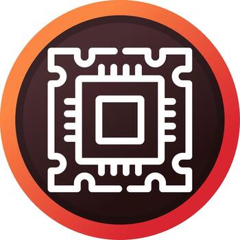 diseño de icono creativo del procesador vector
