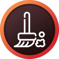 Broom Creative Icon Design vector