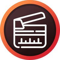 Clapperboard Creative Icon Design vector