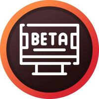 Beta Creative Icon Design vector