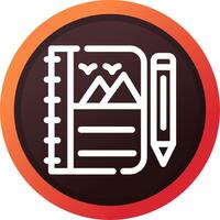 Sketchbook Creative Icon Design vector