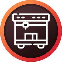 3D Printing Creative Icon Design vector