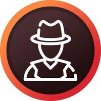 diseño de icono creativo detective vector