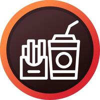 Fast Food Creative Icon Design vector