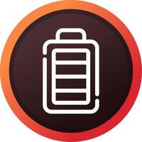 Full Battery Creative Icon Design vector