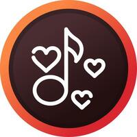 Love Song Creative Icon Design vector