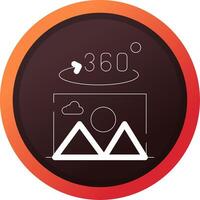 360 Degree Photo Creative Icon Design vector