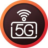 5G Network Creative Icon Design vector