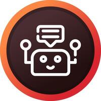 Chatbot Creative Icon Design vector