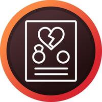 Divorce Creative Icon Design vector