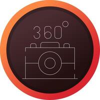 360 Camera Creative Icon Design vector