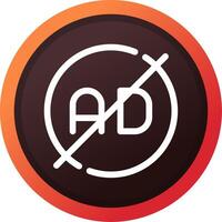 Ad Blocker Creative Icon Design vector