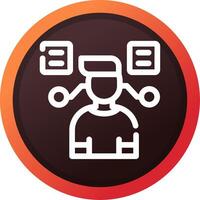 User Predictions Creative Icon Design vector