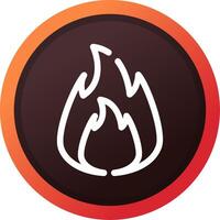 On Fire Creative Icon Design vector